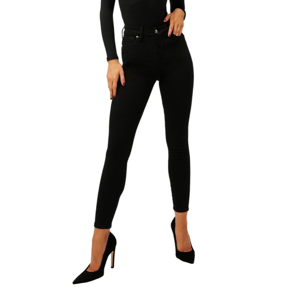 Good American High Rise Sculpting Black Jeans - Full Length